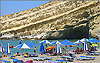 Matala: On the beach